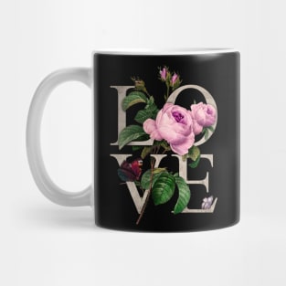 Pink Roses & Love Romantic Stylish Gift Valentines Mug